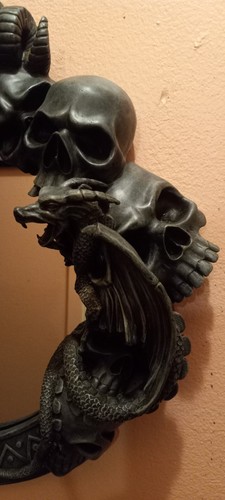 💀🐉DRACHENSCHÄDEL SPIEGEL- SPIEGEL- SKULLS- DRAGONS- GOTH- BIKER- OKKULT 💀🐉 - Bild 9 von 12