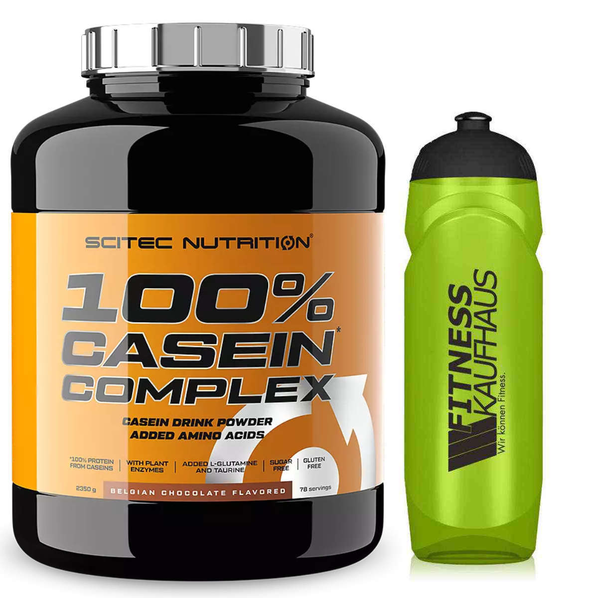 (28,04 EUR/kg) Scitec Nutrition 100% Casein Complex 2350g Eiweiss + Trinkflasche