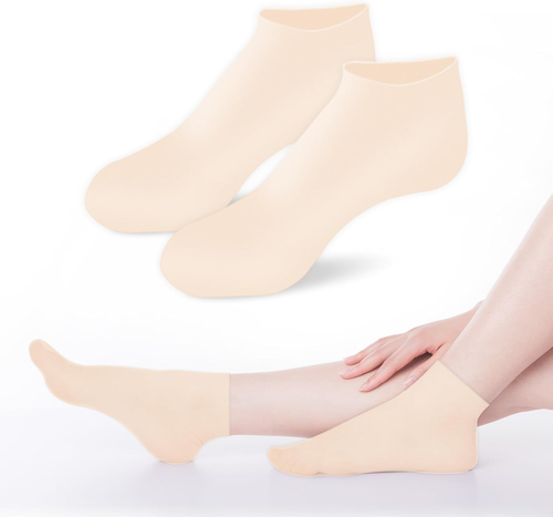 Silicone Moisturizing Gel Heel Socks Cracked Dry Foot Skin Care Protectors Sock - Picture 9 of 13