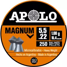 APOLO MAGNUM 250 Count SPIKE POINTED 5.5mm .22 Caliber Airgun Pellets B