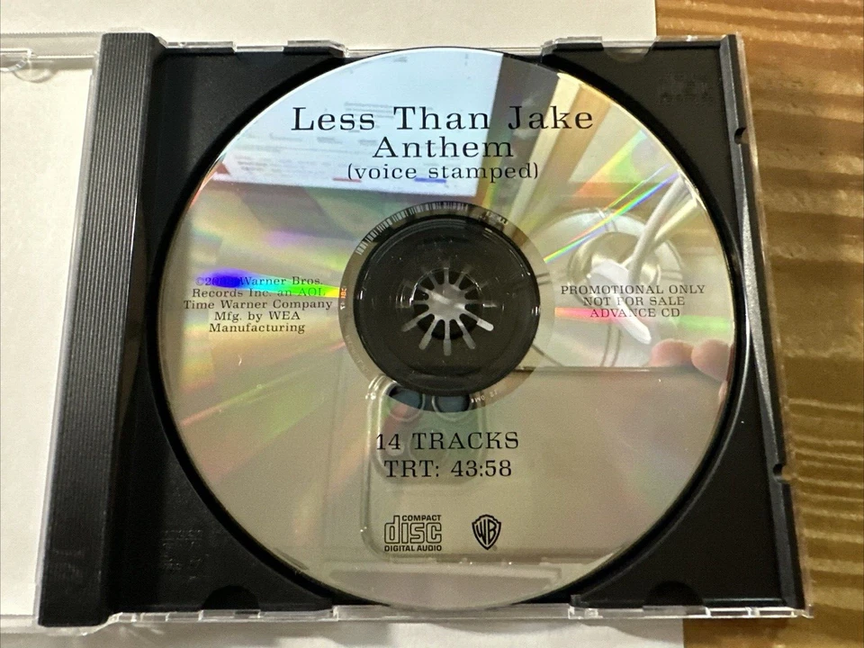 Less Than Jake Anthem Voice Stamped CD PROMO VERY RARE 2003 Ska Punk Foto 2 de 3