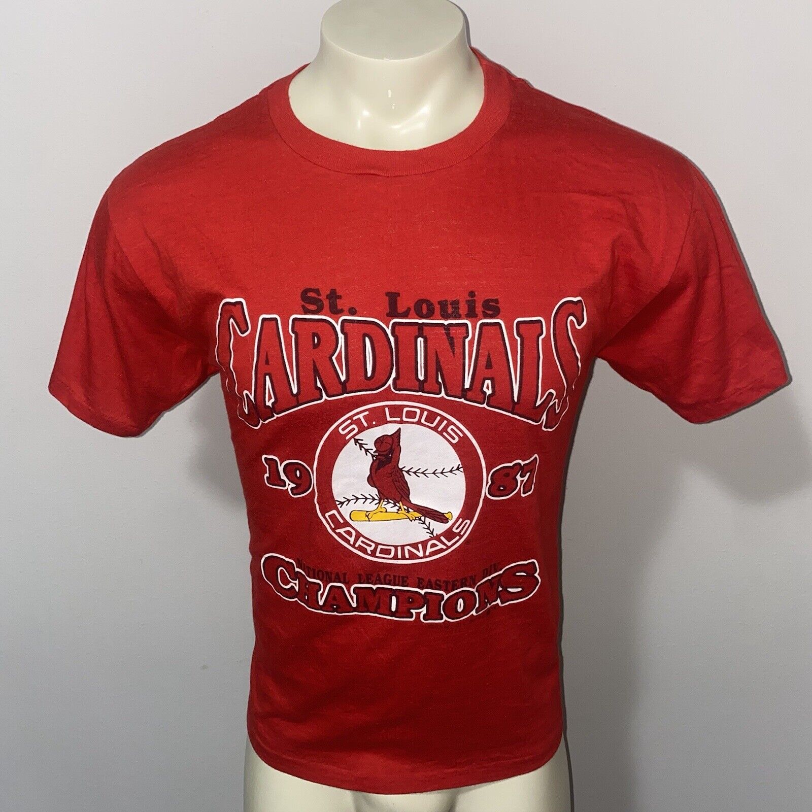 St. Louis Cardinals shirt VTG 1987 Champs Single … - image 2