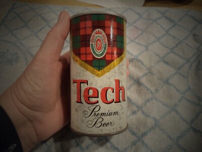 Tech Beer TECH PREMIUM BEER 12 OZ STRAIGHT EDGE STEEL BEER CAN PITTSBURGH, PA | eBay