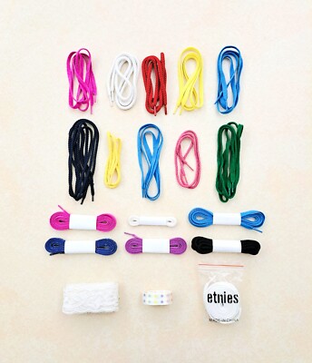 Shoe Laces Shoestrings Lot Various Colors and Lengths 9 Pair and 10 ...