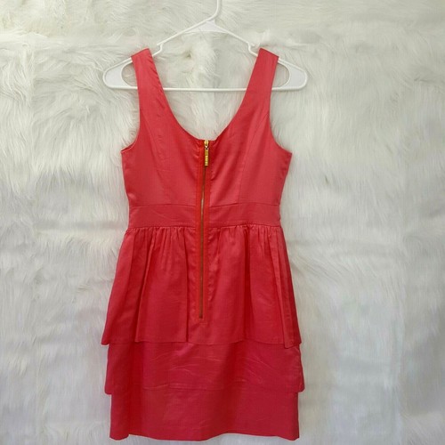 Kensie Dress Womens Size 2 Orange Sleeveless Peplum Date Wedding Party - Picture 11 of 13