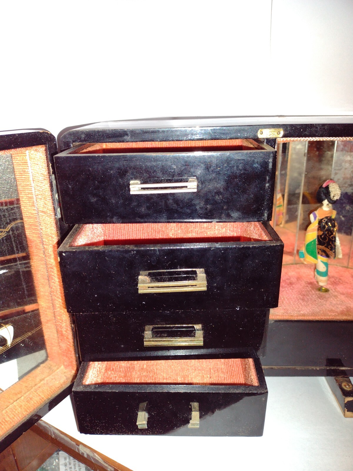 Vintage Crestline Japanese Hand Painted Jewelry Box eBay