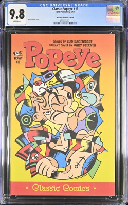 Classic Popeye #13 CGC 9.8 Retailer Incentive 1:10 IDW RI Mary Fleener    