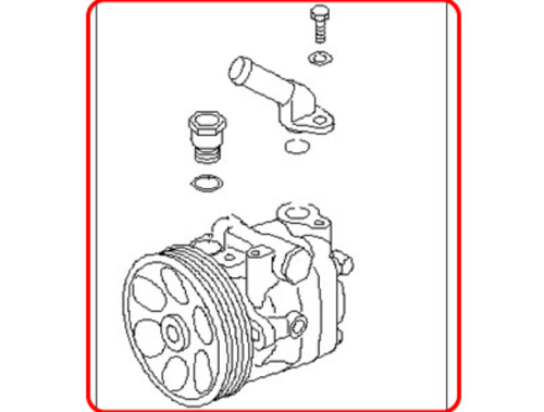 Subaru OEM Power Steering Pump 34430FE042 for Impreza WRX & STi - Picture 3 of 15