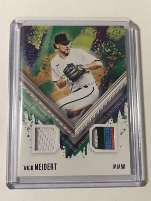 2021 Panini Diamond Kings Nick Neidert Dual Patch #50/50 4-color NICE!! DKM-NN 