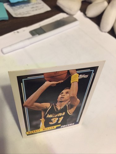 1992-93 Topps Basketball # 193 Reggie Miller - Picture 2 of 3