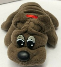 Tonka Pound Puppies Newborn Brown with Short Ears 7" Plush VINTAGE Figure