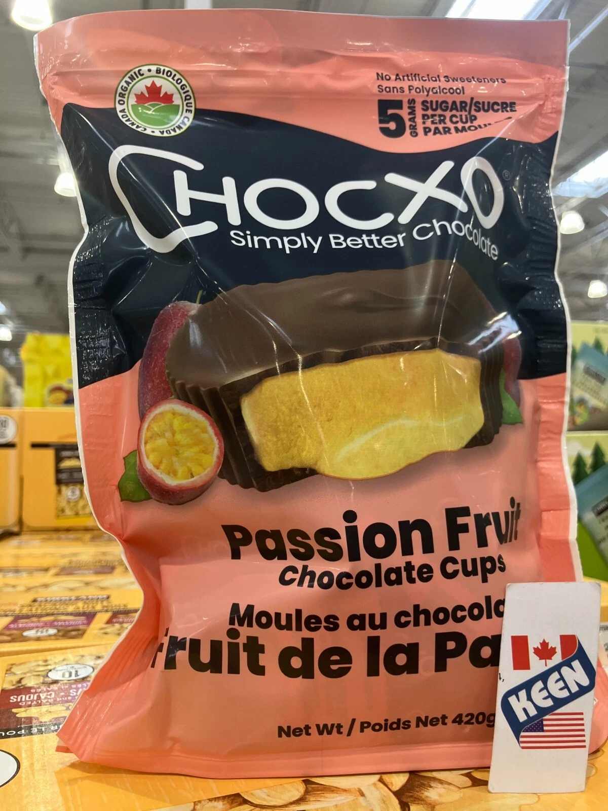 その他 CHOKO AiWaWa CA, (QTY:2), CHOCXO PASSION FRUIT Chocolate Cups 420 Grams