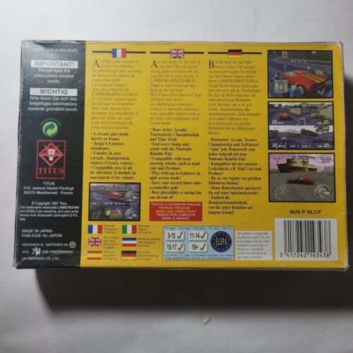Automobili Lamborghini - VERPACKT - gut - PAL Nintendo 64 - Bild 2 von 5