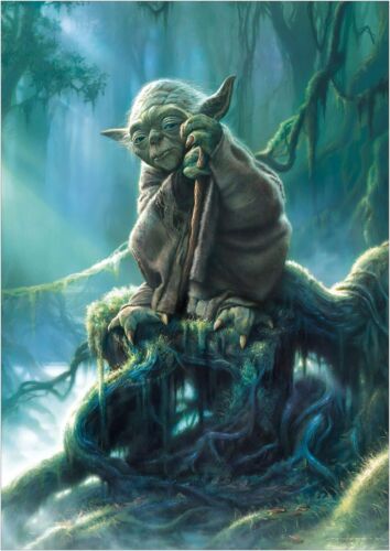 Yoda Star Wars Movie Anime Large CANVAS Art Print Gift  - Picture 1 of 3