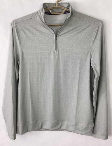 Southern Tide Men's 1/4 Zip Pullover Pine Ridge Cruiser Gray Sz Small LS New