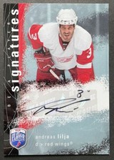 2007-08 Upper Deck Be a Player Signatures Andreas Lilja (C) Auto Detroit Red