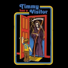 Timmy Has A Visitor Death Oh No! Don't Open The Door!! Scary Refrigerator MAGNET
