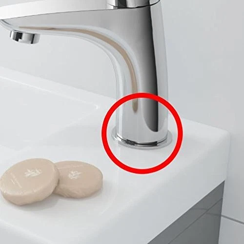 Küche Wasserhahn Dichtung Zapfhahn Unterlegscheibe Rosete Verchromter Kunststoff - Bild 2 von 3