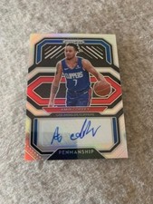 Amir Coffey 2020/21 Panini Prizm Penmnship Silver Holo Auto SP Signature