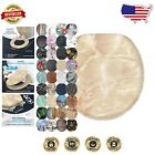 Comfortable Soft Close Round Toilet Seat with Stylish Marble Nature Finish