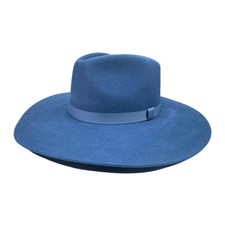 Gone Country Drifter Flat Brim Cowboy Hat Size Medium Unisex Grayish-Blue