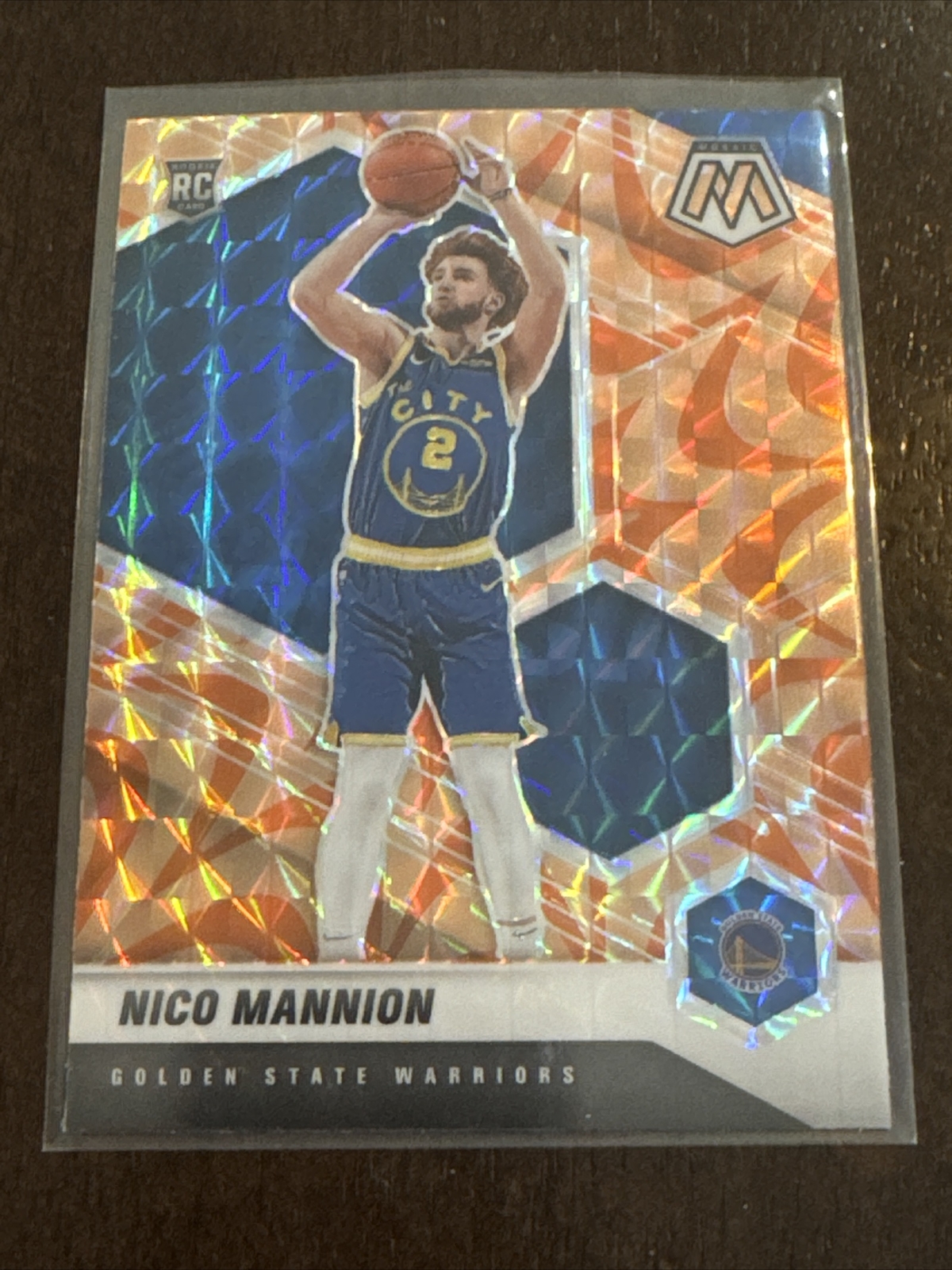 2020-21 Panini Mosaic Nico Mannion Orange Reactive Parallel Rookie NM
