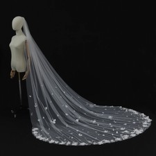 Brautschleier Kurz Mit Kamm 1-lagig Bogen Hochzeit Schleier Weiß Ivory Schleier