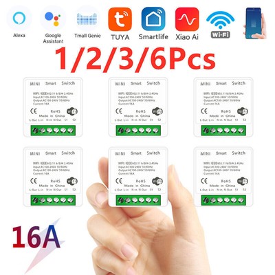 MINI 16A Wifi/Zigbee Smart Switch Timer Schalter für Tuya Alexa Home Google DE