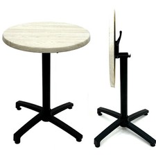 Flip Down Bistro Table, Cafe Table, Indoor & Outdoor Cafe Tables