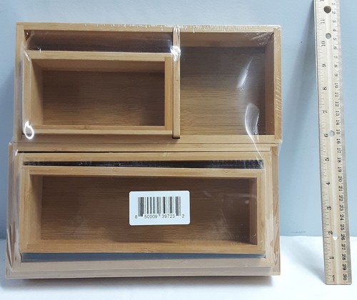 Neu, 5 Stück ROYAL CRAFT WOOD Universal Bambus Aufbewahrungsbox Set - Bild 4 von 6