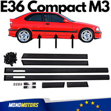 For BMW E36 COMPACT Door Mouldings 1993-2000 M3 2D Sport M Technic Door Molding