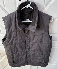 The North Face Black Puffer Vest Dark Gray Color Size Boys XL
