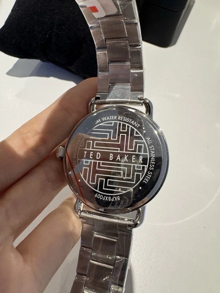 Reloj Ted Baker Brixam para hombre esfera plateada/negra día fecha BKPBXF009UO Foto 4 de 4