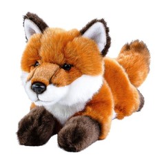Kuscheltier Fuchs liegend rotbraun 30 cm (mit Schwanz) Pl&uuml;schtier Pl&uuml;schfuchs