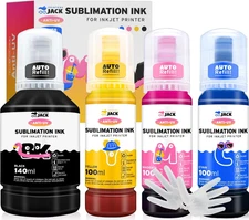 Printers Jack 440Ml Sublimation Ink for Supertank Inkjet Printer ET-2400 ET-2720