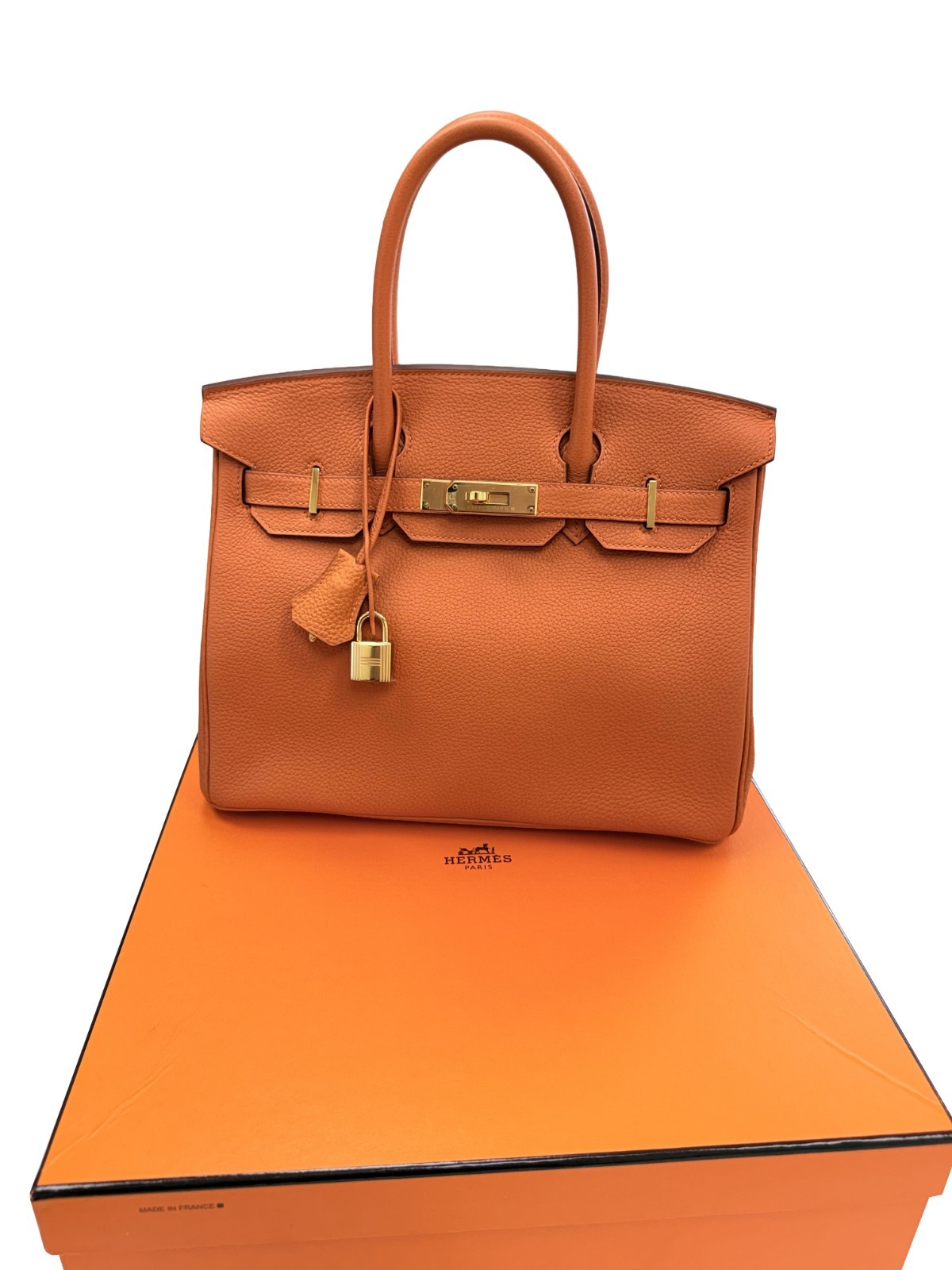 Hermès Birkin 30 Orange Togo Leather With Gold Hardware — image 6