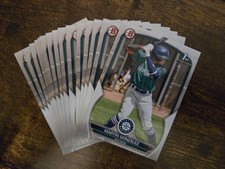 2023 Bowman Baseball 15 CARD LOT - BP-28 Martin Gonzalez - Seattle Mariners 1st