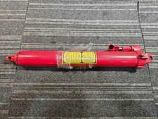 8 Ton Hydraulic Long Ram Jack Double Piston Pump Clevis Base Red Durable