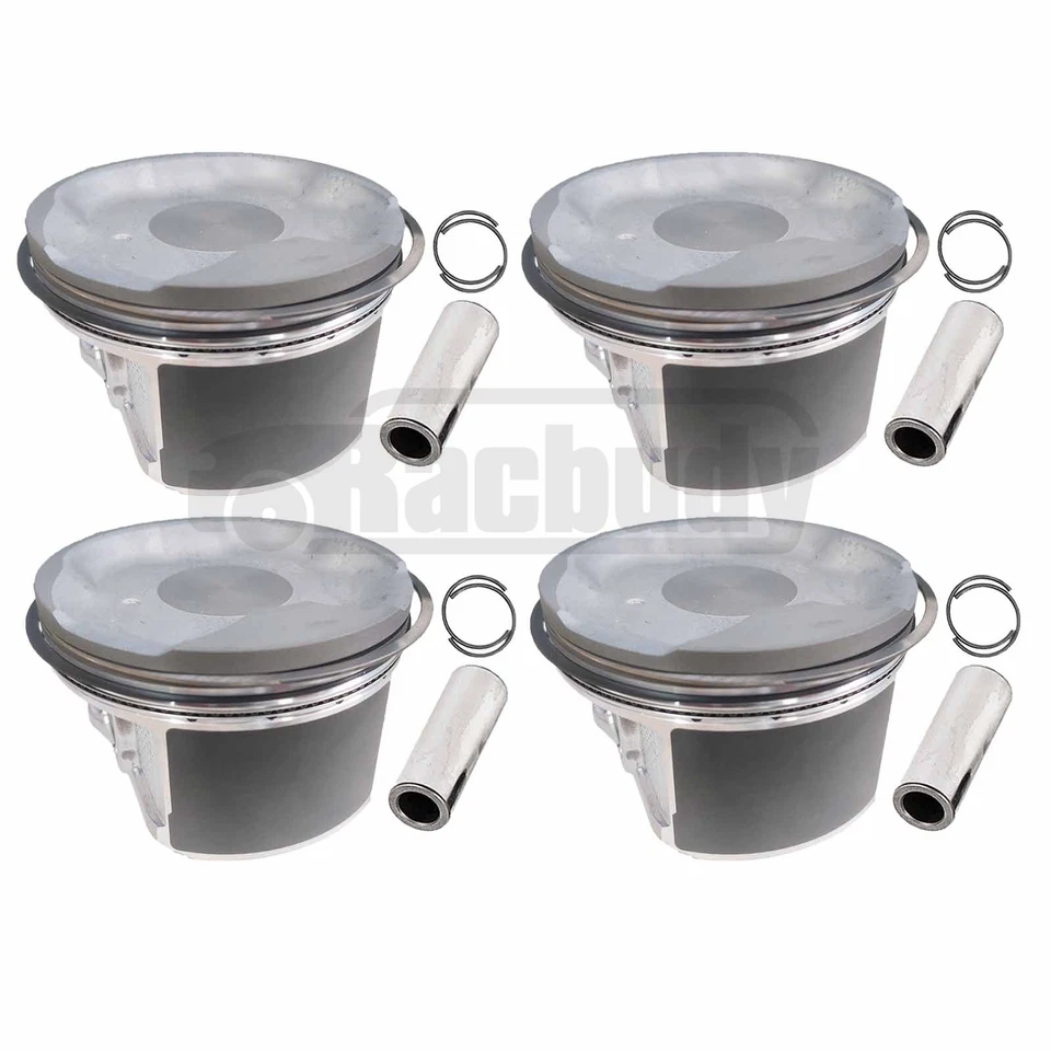 2TRFE Engine Piston Set STD Fit For 2010 Toyota 4Runner 2002-2015 Tacoma 2.7L L4 Foto 2 de 4