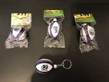 3x BRELOK MINI PIŁKA GILBERT SCOTLAND RUGBY - NOWY W OPAKOWANIU