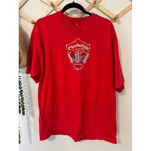 Unbranded Oktoberfest T-Shirt XL Red Graphic Tee Helen Georgia