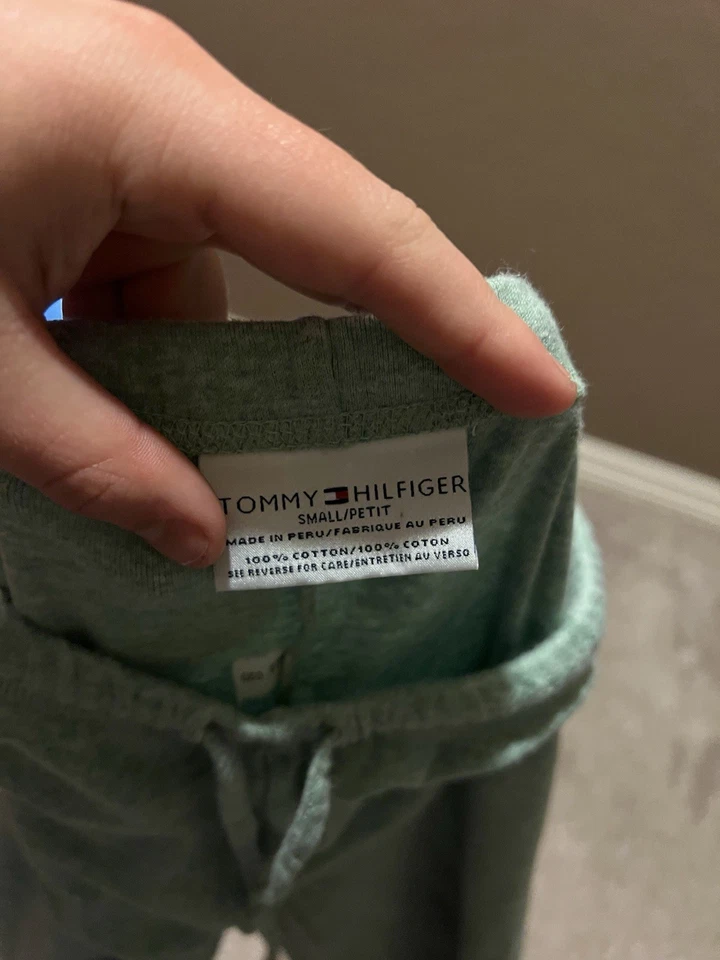 TOMMY HILFIGER Mujer Verde Ropa de Dormir Pantalones Talla S Foto 3 de 3
