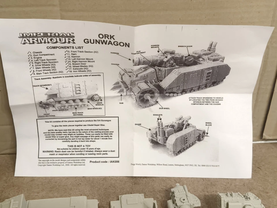 Forgeworld - Imperial Armour - Ork Gunwagon - Rare - Complete! - Image 3 of 4