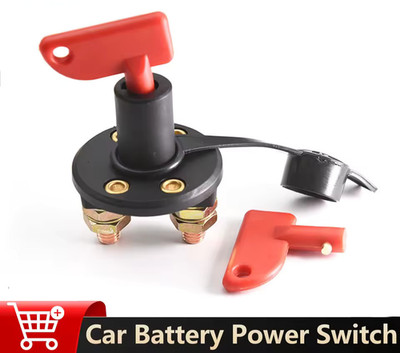 Car Battery Isolator Cut Off Switch Key Kill Switch Circuit Breaker Vehicle