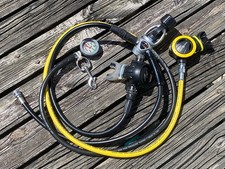 Aqua Lung Titan ABS Regulator Set Suunto SPG Boltsnap with tote bag