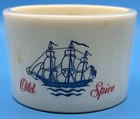 Vtg Old Spice Shaving Mug Early American Shulton #14 Milk Glass Gift 2.25" T