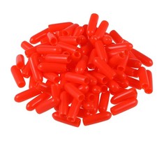 uxcell 100pcs Rubber End Caps 3mm1/8" ID Vinyl Round Tube Bolt Cap Cover Thre...