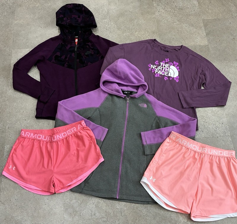 Girls UNDER ARMOUR/NIKE/NORTH FACE Athletic Shorts..Sweatshirt..Shirt & Jacket