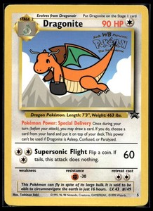 basic pokemon mewtwo card Dragonite Promo Black Star 5 CollexyLux Stage 2 dragonite card pokemon first movie