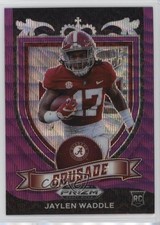 2021 Panini Prizm Draft Picks Crusade Purple Wave Prizm Jaylen Waddle #169 0h2m